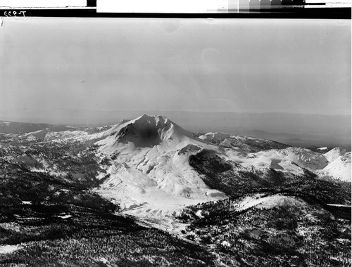 Mt. Lassen showing mudflow in Winter