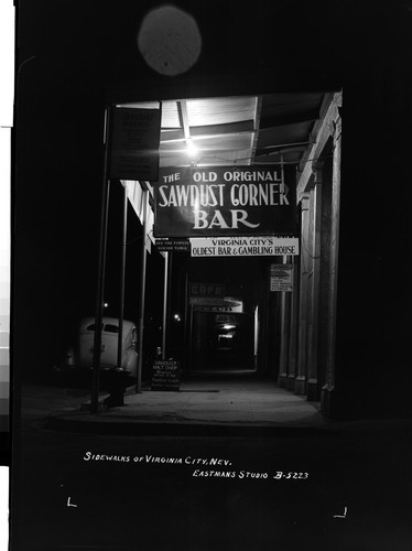 Sidewalks of Virginia City, Nev