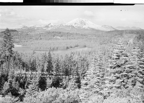 "Mt. Lassen," from Horse-shoe Lake in Lassen Nat'l. Park, Calif