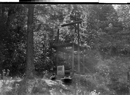 Old Gallows at Downieville, Calif