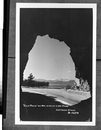 "Cave Rock" on Nev. side of Lake Tahoe