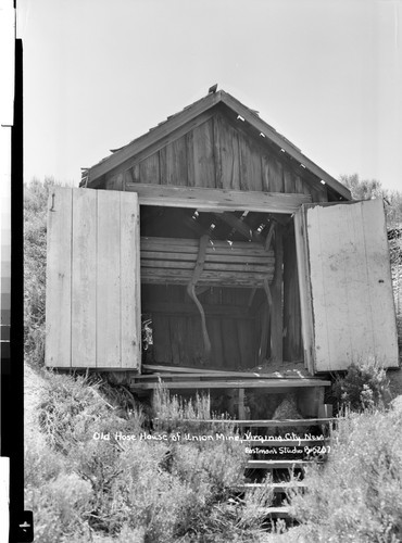 Old Hose House of Union Mine, Virginia City, Nev