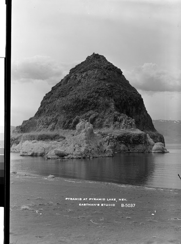 Pyramid at Pyrmaid Lake, Nev