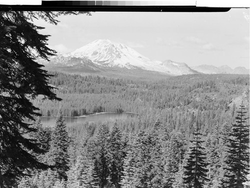 "Mt. Lassen," from Horse-shoe Lake in Lassen Nat'l. Park, Calif