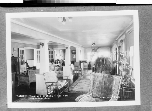 "Lobby" Hunter's Hot Springs Hotel Lakeview, Ore