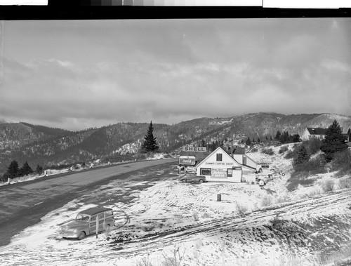 The Siskiyou Summit Coffee Shop, Oregon Elevation 4466 Ft