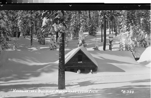 "Headquarter Buildings," Bucks Lake Lodge, Calif