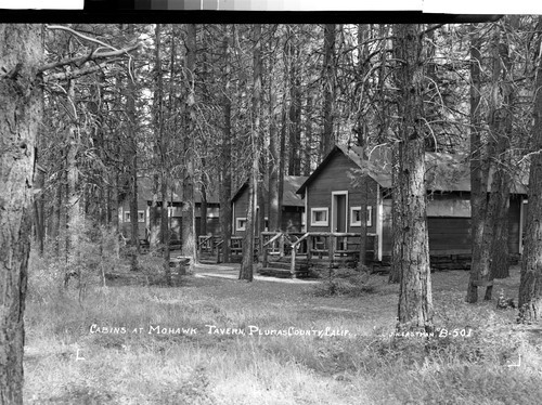 Cabins at Mohawk Tavern, Plumas County, Calif