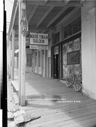 On the Sidewalks of Virginia City, Nev