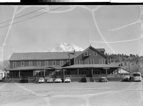 Mt. Shasta from Weed Hotel, Weed, Calif