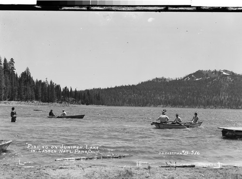 "Fishing on Juniper Lake" in Lassen Nat'l. Park, Calif