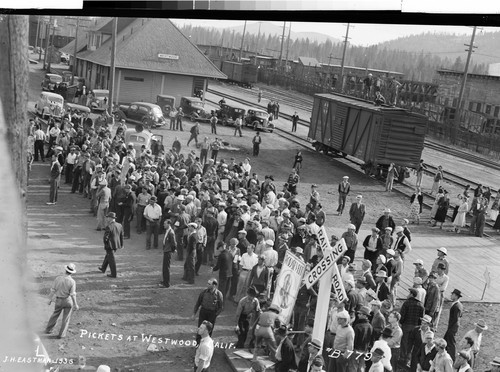 Pickets at Westwood, Calif