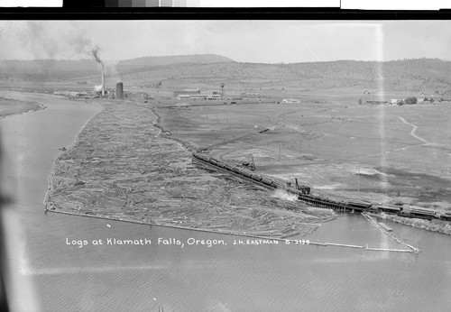 Logs at Klamath Falls, Oregon