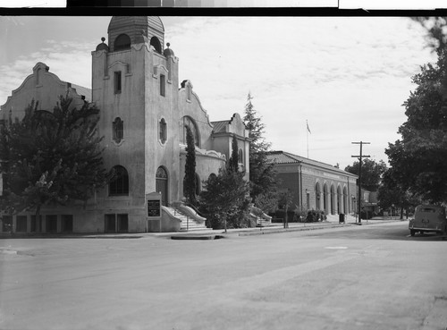 Methodist Church and Post Office, Oroville, Calif