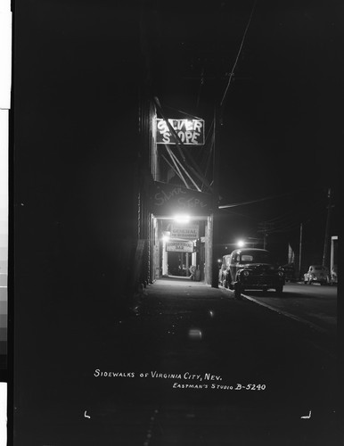 Sidewalks of Virginia City, Nev