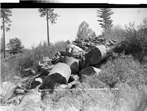 Large Core Drill Operation near Grass Valley, Calif