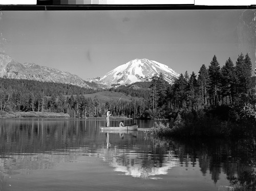 Mt. Lassen from Manzanita Lake, Calif