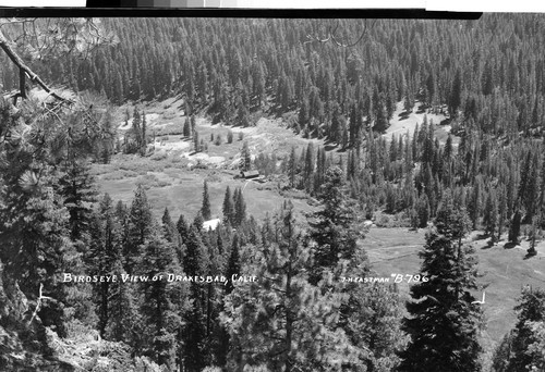 Birdseye View of Drakesbad, Calif