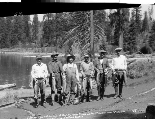 The Way We Catch Them at Big Springs Resort Lake Almanor near Westwood. Caught on A. D. Allen's Tackle