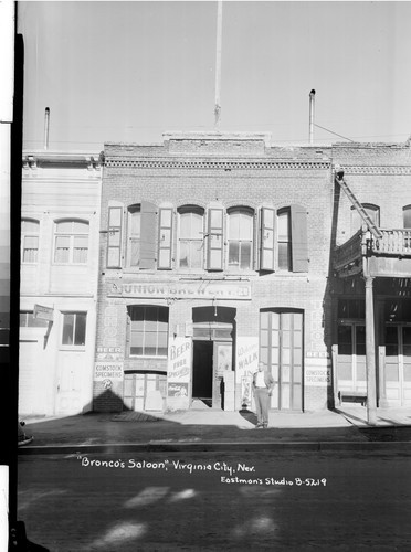 "Bronco's Saloon," Virginia City, Nev