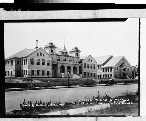 Lassen Union High School and Gymnasium. Susanville, Cal