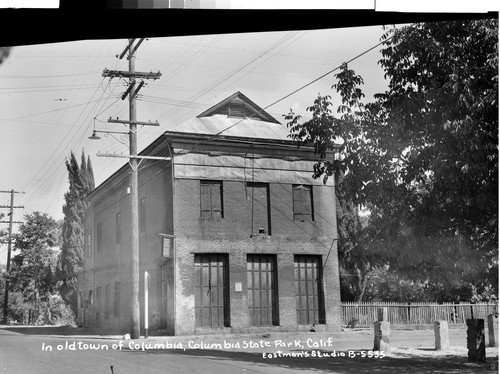 In old town of Columbia, Columbia State Park, Calif