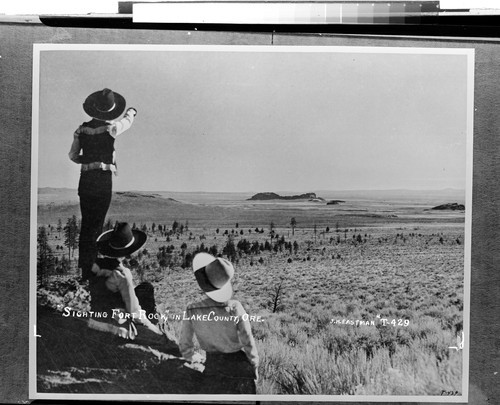 "Sighting Fort Rock," in Lake County, Ore