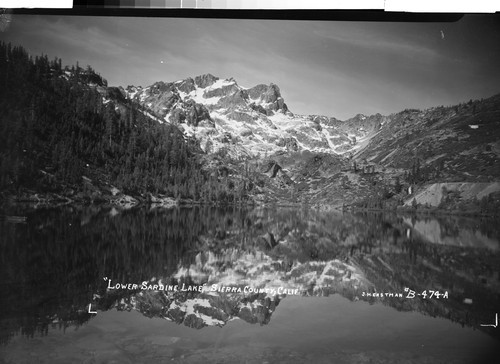 "Lower Sardine Lake," Sierra County, Calif