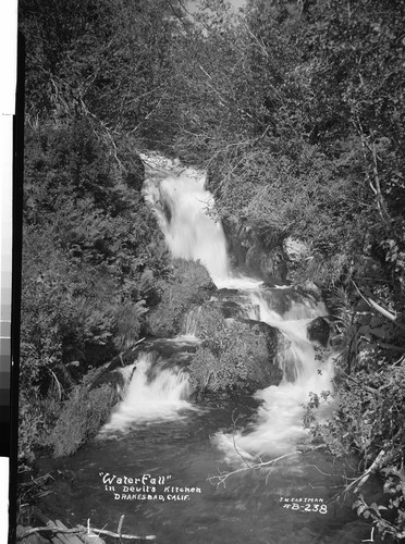 "Waterfall" in Devil's Kitchen Drakesbad, Calif