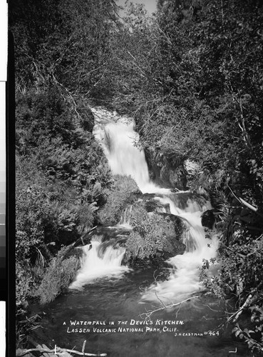 A Waterfall in the Devil's Kitchen Lassen Volcanic National Park, Calif