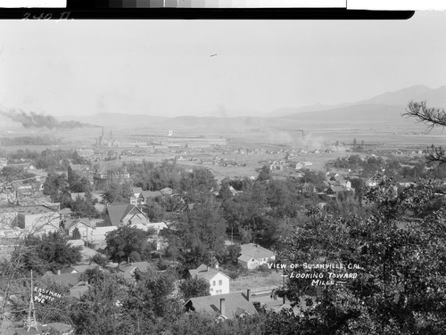View of Susanville Cal. -Looking Toward Mills.-