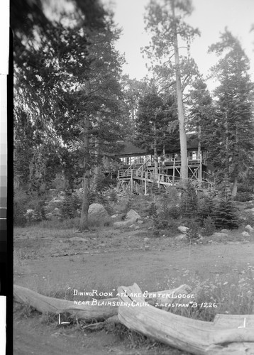 "Dining Room" at Lake Center Lodge near Blairsden, Calif