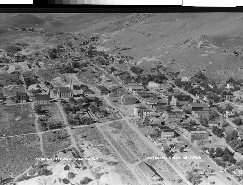 Virginia City, Nev., From The Air