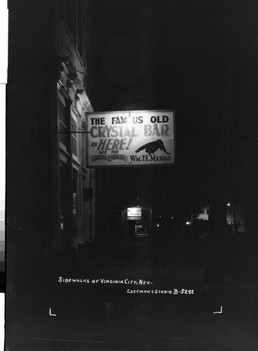 Sidewalks of Virginia City, Nev