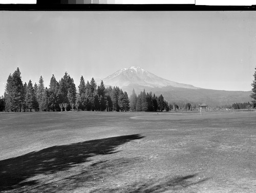 Mt. Shasta from Golf Course at McCloud, Calif