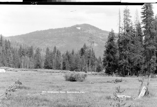 Mt. Harkness from Drakesbad, Cal