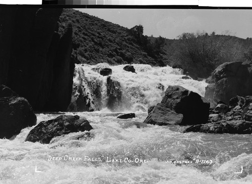 "Deep Creek Falls," Lake Co. Ore