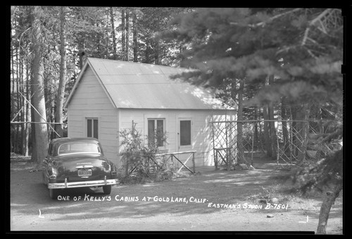 One of Kelly's Cabins at Gold Lake, Calif