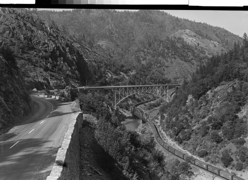 Pulga Bridges in Feather River Canyon, Calif