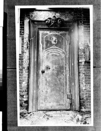 Old Vault Door Virginia City, Nev