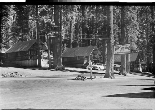 Cabins at Bucks Lake Lodge, Calif