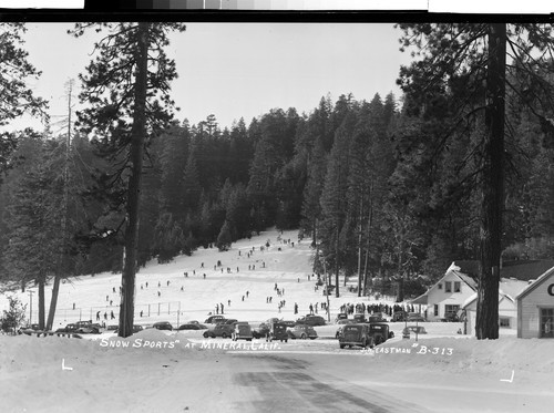 "Snow Sports" at Mineral, Calif