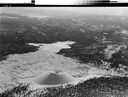 Cinder Cone and Lava flow in Winter