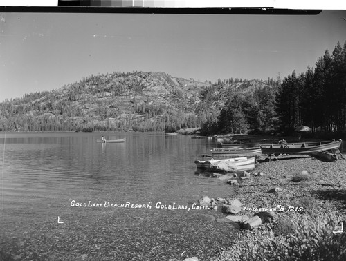 "Gold Lake Beach Resort," Gold Lake, Calif