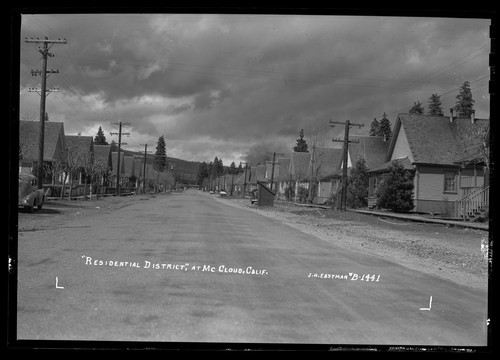 "Residential District," at McCloud, Calif