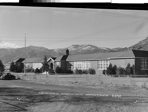 High School at Cedarville, Calif