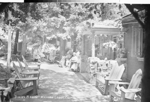 "Dining Room," Mayaro Lodge, Calif