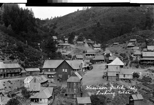 Harrison Gulch Cal, Looking west