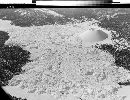 Cinder Cone and Lava flow in Winter