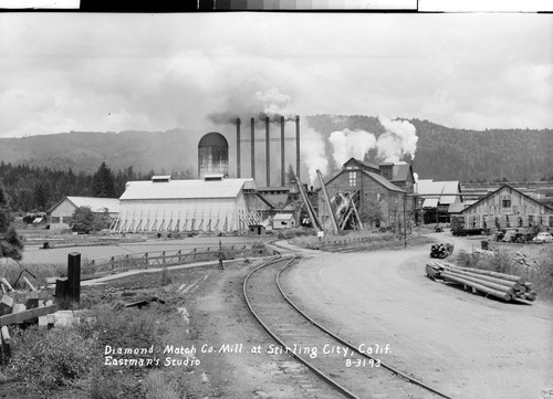 Diamond Match Co. Mill at Stirling City, Calif